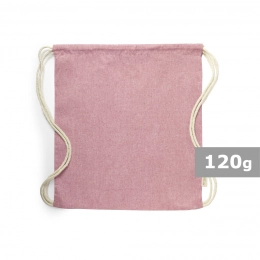 None. Recycled cotton drawstring bag
