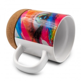 Керамическая кружка 370 мл с деталями из пробки | Kate