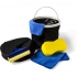 Carwash set, bucket, microfibre cloth, sponge, washing mitt, squeegee Carwash set, bucket, microfibre cloth, sponge, washing mitt, squeegee