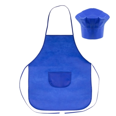 
                                                Cook set, kitchen apron and cook cap, children size | Nedina
                                                