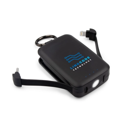 
                                            Electronics. Power bank 4000 mAh, carabiner and 1W light | Dimetrice
                                            