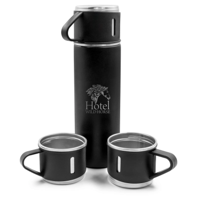 
                                                Drinkware. Thermos 420 ml and 3 mugs 150 ml | Quavean
                                                