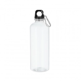 Drinkware. RPET sports bottle 630 ml with carabiner clip