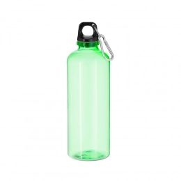 Drinkware. RPET sports bottle 630 ml with carabiner clip