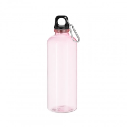 Drinkware. RPET sports bottle 630 ml with carabiner clip