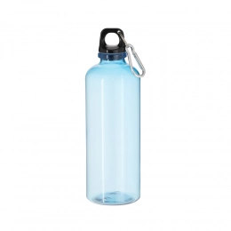 Drinkware. RPET sports bottle 630 ml with carabiner clip