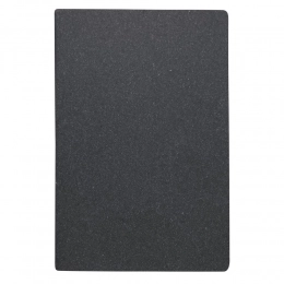 Блокнот примерно формата А5, из переработанной кожи.