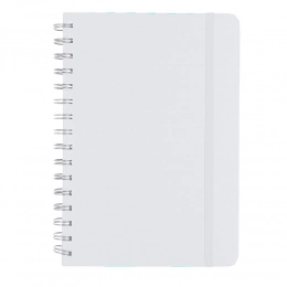 Блокнот примерно формата А5, из переработанного ПУ.