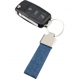 Denim keychain