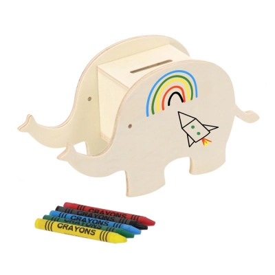 
                                                Wooden money box 