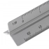 Triangle shaped ruler