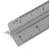 Triangle shaped ruler