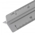 Triangle shaped ruler