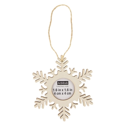 
                                            ORNAMENT WITH PHOTO FRAME PAPY SNOW FLAKE
                                            