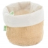 Хлопковая и натуральная джутовая корзина для хлеба Хлопковая и натуральная джутовая корзина для хлеба