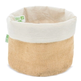 COTTON AND NATURAL JUTE BREAD BASKET PAPÚA