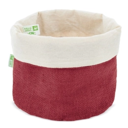 COTTON AND NATURAL JUTE BREAD BASKET PAPÚA