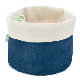 COTTON AND NATURAL JUTE BREAD BASKET PAPÚA