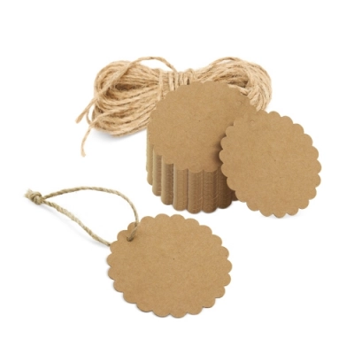 
                                            ETIQUETA KRAFT FESTONEADA 
                                            