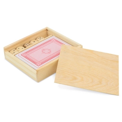 
                                            WOODEN DECK AND DICE SET
                                            