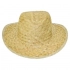 GREEN STRAW HAT WITH INTERIOR RIBBON 