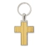 BAMBOO KEYRING WITH CROSS SANT