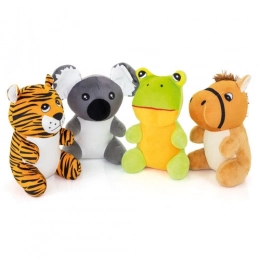 Набор из 4 плюшевых животных HAPPY ZOO