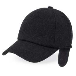 WOOL CAP WITH FOLDABLE EAR FLAPS 