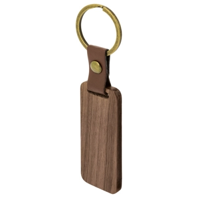 
                                            ELONGATED WOODEN KEYRING 
                                            