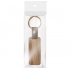 ELONGATED WOODEN KEYRING 