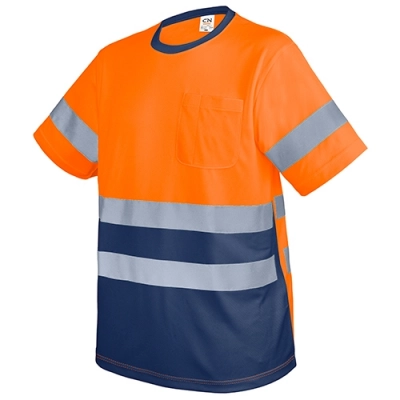 
                                                T-SHIRT WITH POCKET AND REFLECTIVE BANDS 