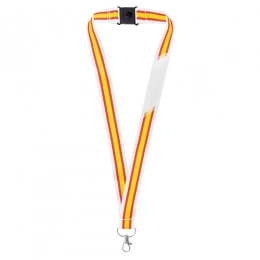 WIDE LANYARD WITH SPANISH FLAG 