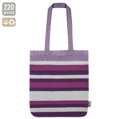
                                                RECYCLED COTTON STRIPED BAG 