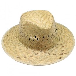 GREEN STRAW HAT INSIDE RIBBON