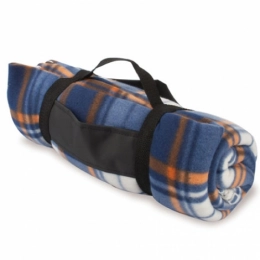 TRAVEL SQUARES POLAR FLEECE BLANKET CARISA