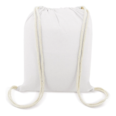 
                                            WHITE COTTON BACKPACK 
                                            