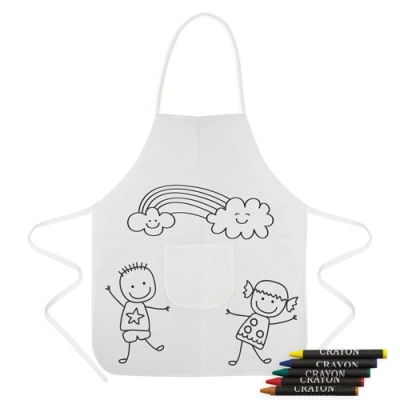 
                                            Фартук + восковые мелки 