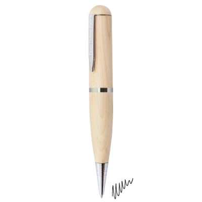 
                                                WOODEN PEN WITH 64 GB USB 