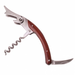 BOTTLE OPENER WITH WOODEN HANDLE