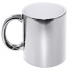 METALIC CERAMIC MUG SILVER