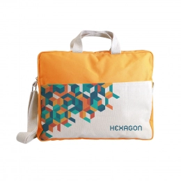 Zippered cotton messenger bag 240g