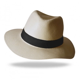 BORSALINO ecru paper hat