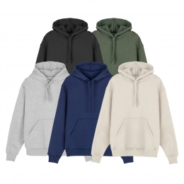 Organic cotton hoody. 340g