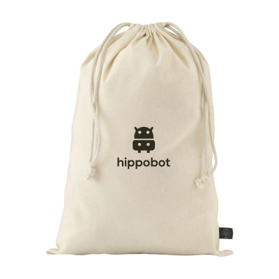 
                                            Подарочный мешочек из натурального переработанного хлопка GRS (150 г/м²) размер L
                                            