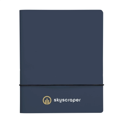 
                                            Блокнот из переработанной кожи с возможностью замены бумаги, формат A5
                                            