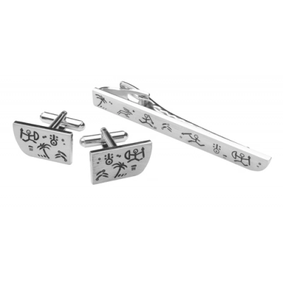 
                                            cufflink and tie clips set
                                            