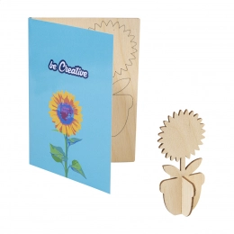 Индивидуальная пазл-открытка, цветок