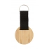 bamboo keyring, round