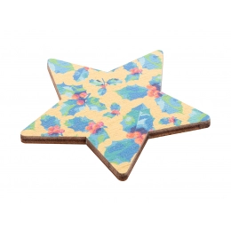 custom Christmas fridge magnet, star