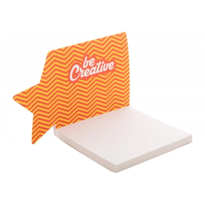 
                                                custom sticky notepad, star
                                                